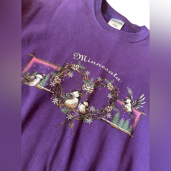 Vintage Minnesota Winter Crewneck Sweatshirt Size Large - Picture 2 of 4